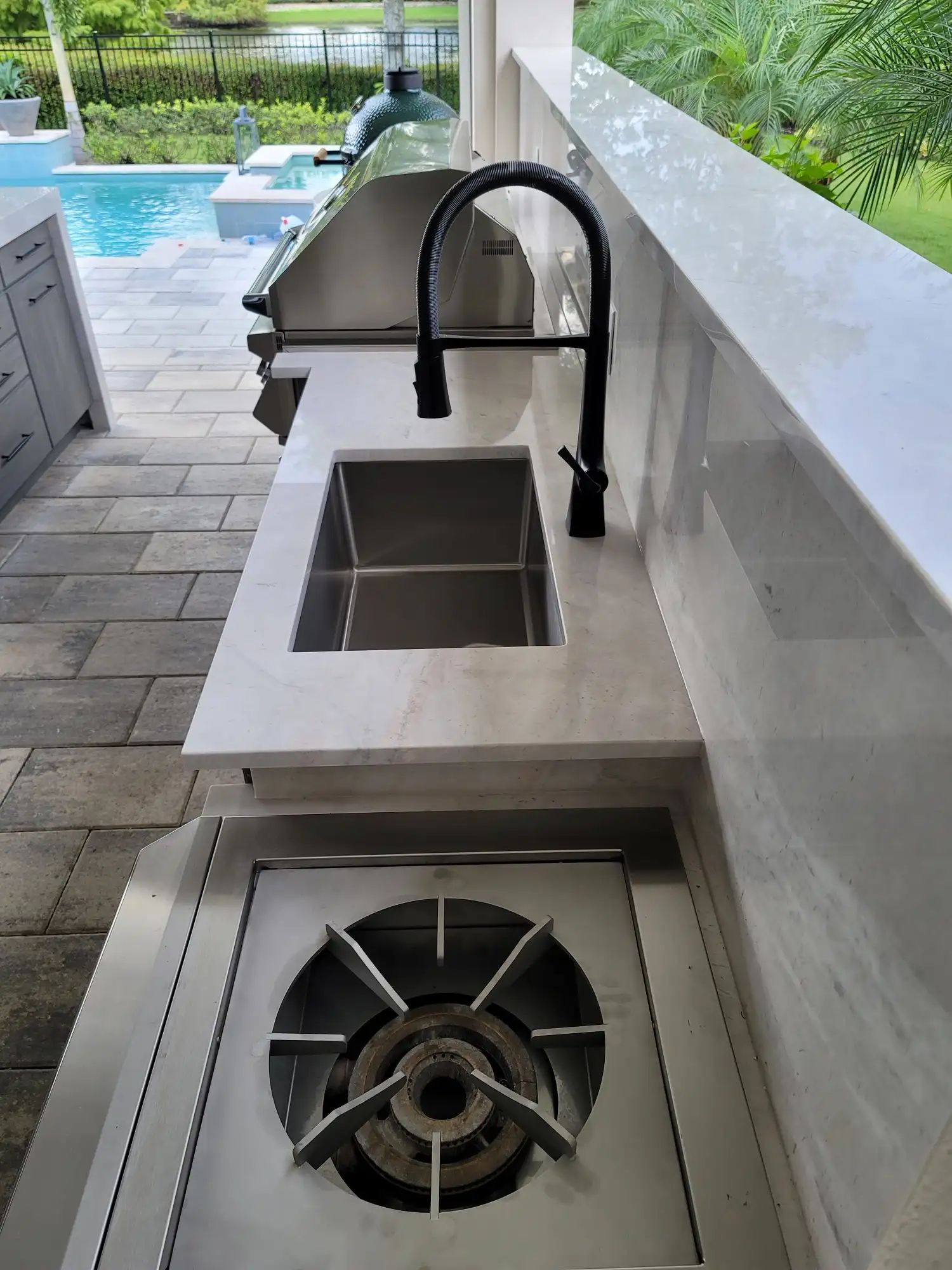 The True refrigerator and cold storage in the NatureKast outdoor kitchen
